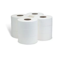 Coastwide Professional Jumbo Toilet Paper, Heavy 1-ply, White, 1000 Ft./Roll, 12 Rolls/Carton (CW26215)