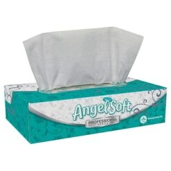 Angel Soft Professional Series Standard Facial Tissues, 2-Ply, 100 Sheets/Box, 30 Boxes/Pack (48580)