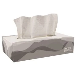 Pacific Blue Basic Facial Tissue, 2-ply, 100 Tissues/Box, 30 Boxes/Pack (47410)