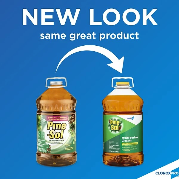 CloroxPro™ Pine-Sol® Disinfectant Multi-Surface Cleaner, Original Pine, 144 Ounces Each (35418) 1 CloroxPro™ Pine-Sol® Disinfectant Multi-Surface Cleaner, Original Pine, 144 Ounces Each (35418)