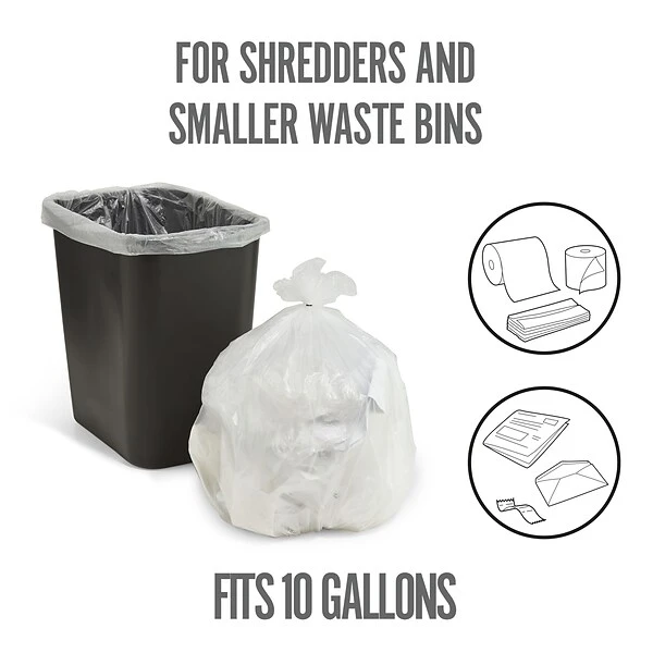 Perk™ 10 Gallon Trash Bag, .36 Mil, Clear, 300 Bags/Box (PK56746) 2 Perk™ 10 Gallon Trash Bag, .36 Mil, Clear, 300 Bags/Box (PK56746) - Image 2