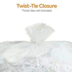 Coastwide Professional™ AccuFit 23 Gal. Trash Bags, Low Density, 0.9 Mil, Clear, 25 Bags/Roll, 8 Rolls (CW22933) -Kleenex Shop s1220032 s7