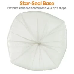 Coastwide Professional™ AccuFit 23 Gal. Trash Bags, Low Density, 0.9 Mil, Clear, 25 Bags/Roll, 8 Rolls (CW22933) -Kleenex Shop s1220035 s7