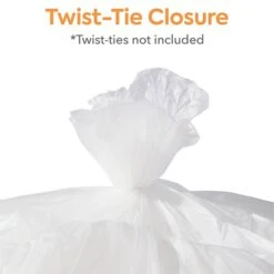 Coastwide Professional™ 40-45 Gal. Trash Bags, High Density, 12 Mic., Natural, 25 Bags/Roll, 10 Rolls (CW18203) -Kleenex Shop s1220138 s7