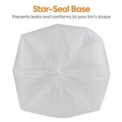 Coastwide Professional™ 55-60 Gal. Trash Bags, High Density, 22 Mic., Natural, 15 Bags/ Roll, 10 Rolls (CW19249) -Kleenex Shop s1220259 s7