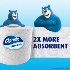 Charmin Ultra Soft 2-Ply Mega Toilet Paper, White, 244 Sheets/Roll, 4 Rolls/Pack, 6 Packs/Carton (01570) -Kleenex Shop s1221149 s7