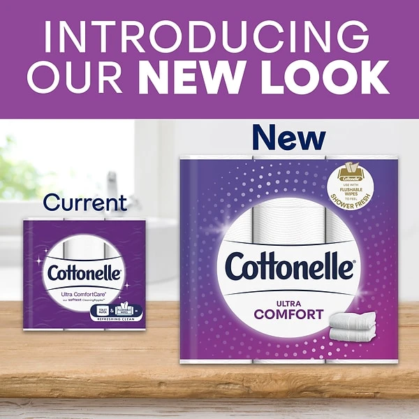 Cottonelle Ultra ComfortCare 2-Ply Standard Toilet Paper, White, 268 Sheets/Roll, 6 Mega Rolls/Pack (48611) 3 Cottonelle Ultra ComfortCare 2-Ply Standard Toilet Paper, White, 268 Sheets/Roll, 6 Mega Rolls/Pack (48611) - Image 3
