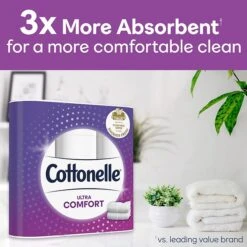 Cottonelle Ultra ComfortCare 2-Ply Standard Toilet Paper, White, 268 Sheets/Roll, 12 Mega Rolls/Pack -Kleenex Shop s1222730 s7 1