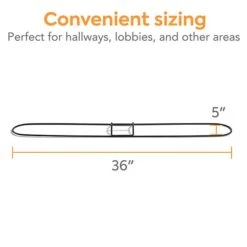 Coastwide Professionalâ„¢ Dust Mop Frame, 36" X 5", Black (CW56765)