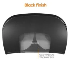 Coastwide Professional™ Twin Jumbo Roll Toilet Paper Dispenser, Black (CW60831) -Kleenex Shop s1225796 s7