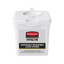 Rubbermaid HYGEN Plastic Bucket, White, 4/Pack (2135007)