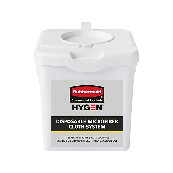 Rubbermaid HYGEN Plastic Bucket, White, 4/Pack (2135007) 1 Rubbermaid HYGEN Plastic Bucket, White, 4/Pack (2135007)