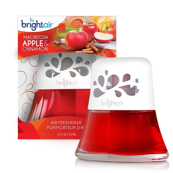 Bright Air Scented Oil & Holder, Macintosh Apple And Cinnamon (900022) 1 Bright Air Scented Oil & Holder, Macintosh Apple And Cinnamon (900022)