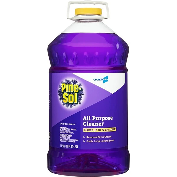 CloroxPro™ Pine-Sol All Purpose Cleaner, Lavender Clean , 144 Ounces Each (Pack Of 3) (97301) (Package May Vary) 1 CloroxPro™ Pine-Sol All Purpose Cleaner, Lavender Clean , 144 Ounces Each (Pack Of 3) (97301) (Package May Vary)