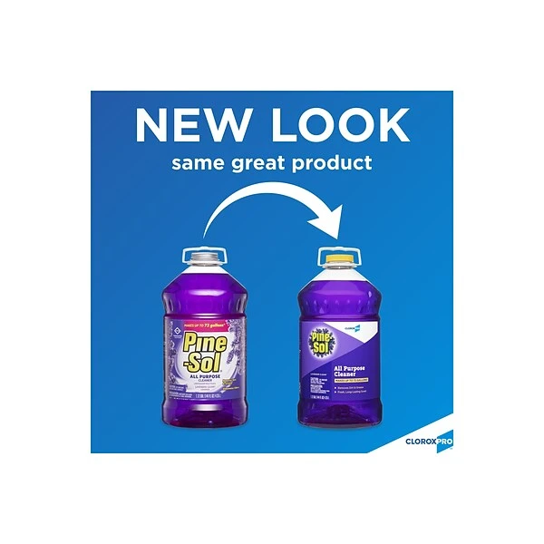 CloroxPro™ Pine-Sol® All Purpose Cleaner, Lavender Clean®, 144 Ounces (97301) (Package May Vary) 1 CloroxPro™ Pine-Sol® All Purpose Cleaner, Lavender Clean®, 144 Ounces (97301) (Package May Vary)