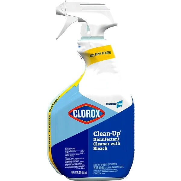 Clorox Commercial Solutions Clean-Up All Purpose Cleaner, 32 Oz Spray Bottle PLUS 128 Oz Refill 1 Clorox Commercial Solutions Clean-Up All Purpose Cleaner, 32 Oz Spray Bottle PLUS 128 Oz Refill