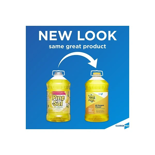 CloroxPro™ Pine-Sol® All Purpose Cleaner, Lemon Fresh, 144 Ounces (35419) (Package May Vary) 1 CloroxPro™ Pine-Sol® All Purpose Cleaner, Lemon Fresh, 144 Ounces (35419) (Package May Vary)