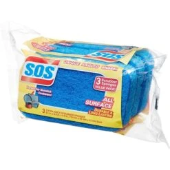 S.O.S® All Surface Scrubber Sponge, 3 Sponges/Pack, 8 Packs/Case (91028) 9 S.O.S® All Surface Scrubber Sponge, 3 Sponges/Pack, 8 Packs/Case (91028) -Kleenex Shop sp103680828 s7