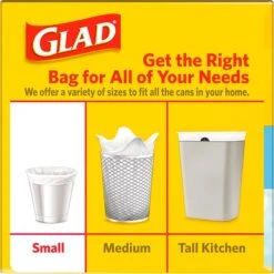 Glad OdorShield 4 Gallon White Trash Bag, Febreze Fresh Clean Scent, 26 Bags/Box (78812) -Kleenex Shop sp103681058 s7
