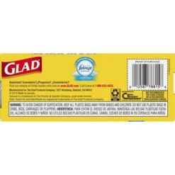 Glad® Medium Quick-Tie Trash Bags - OdorShield® 8 Gallon White Trash Bag, Febreze Fresh Clean - 26 Count Each (78815) -Kleenex Shop sp103681073 s7