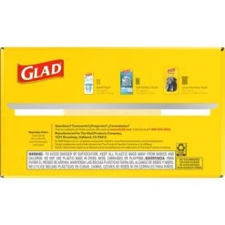 Glad ForceFlex OdorShield Tall Kitchen 13 Gallon Grey Trash Bag, Unscented, 120 Bags/Box (79158) -Kleenex Shop sp103681104 s7