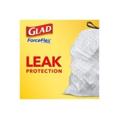 Glad ForceFlex Tall Kitchen Drawstring White Trash Bags, 13 Gallon, Mediterranean Lavender Scent, 110 Bags/Box (79157) -Kleenex Shop sp103681109 s7