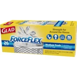 Glad Forceflex 8 Gallon Trash Bags, White, 26 Bags/Box (70403) -Kleenex Shop sp103681165 s7