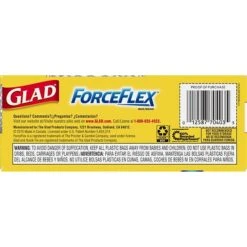 Glad Forceflex 8 Gallon Trash Bags, White, 26 Bags/Box (70403) -Kleenex Shop sp103681166 s7