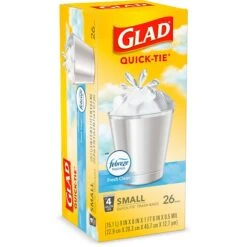 Glad OdorShield 4 Gallon White Trash Bag, Febreze Fresh Clean Scent, 26 Bags/Box (78812) -Kleenex Shop sp103681193 s7