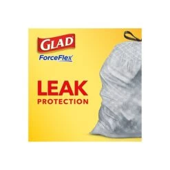 Glad ForceFlex OdorShield Tall Kitchen 13 Gallon Grey Trash Bag, Unscented, 120 Bags/Box (79158) -Kleenex Shop sp103681226 s7