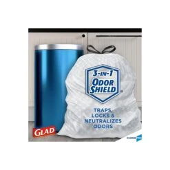 CloroxPro™ Glad ® ForceFlex Tall Kitchen Drawstring Trash Bags, 13 Gallon Grey Trash Bag, 100 Count (70427) -Kleenex Shop sp103681311 s7