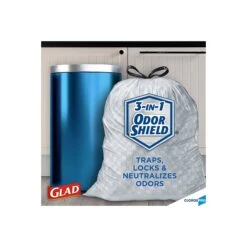 CloroxPro™ Glad ® ForceFlex Tall Kitchen Drawstring Trash Bags, 13 Gallon Grey Trash Bag, 100 Count (70427) -Kleenex Shop sp103681312 s7
