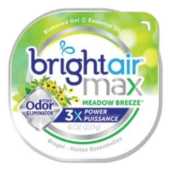 Bright Air Max Odor Eliminator Air Freshener, Meadow Breeze, 8 Oz