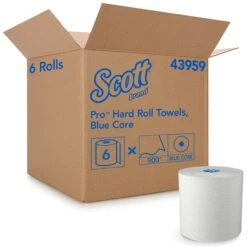 Scott Pro Hardwound Paper Towels, 1-ply, 900 Ft./Roll, 6 Rolls/Carton (43959) 15 Scott Pro Hardwound Paper Towels, 1-ply, 900 Ft./Roll, 6 Rolls/Carton (43959) -Kleenex Shop sp106243506 s7