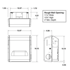 Kimberly Clark MOD* Recessed Dispenser Housing, Stainless Steel -Kleenex Shop sp106247062 s7