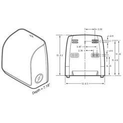Scott® MOD™ Slimroll™ Paper Towel Dispenser, White (47071) -Kleenex Shop sp106248636 s7