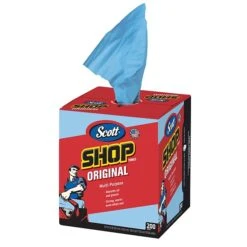 Scott Shop Towels Wipers, Blue, 200 Wipers/Box, 8 Boxes/Carton (75190) -Kleenex Shop sp106252621 s7