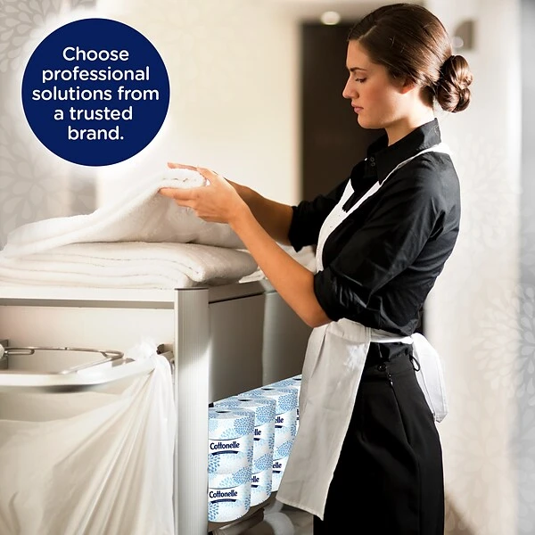 Cottonelle Standard Toilet Paper, 2-Ply, White, 451 Sheets/Roll, 60 Rolls/Carton (17713) 4 Cottonelle Standard Toilet Paper, 2-Ply, White, 451 Sheets/Roll, 60 Rolls/Carton (17713) - Image 4