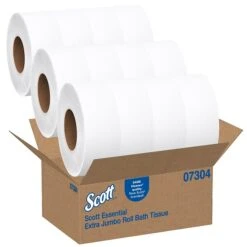Scott Essential 2-Ply Jumbo Toilet Paper, White, 12 Rolls/Carton (07304) -Kleenex Shop sp106255721 s7