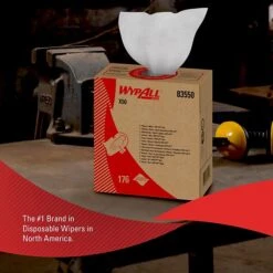 WypAll X50 Cloth Wipers, White, 176 Wipers/Box, 10 Boxes/Carton (83550) -Kleenex Shop sp106256009 s7