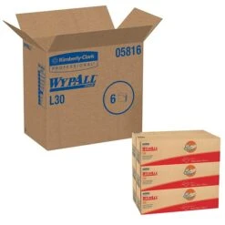 WypAll L30 DRC Wipers, White, 120 Sheets/Box, 6 Boxes/Pack (05816) 8 WypAll L30 DRC Wipers, White, 120 Sheets/Box, 6 Boxes/Pack (05816) -Kleenex Shop sp106256358 s7