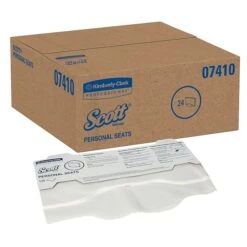 Scott Toilet Seat Covers, 15" X 18", 125 Covers/Pack, 24 Packs/Carton (7410)