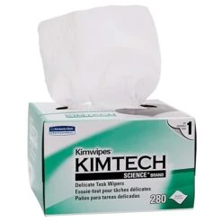 Kimtech Science Kimwipes Delicate Task Durable Fibers Wipers, White, 280 Sheets/Box, 30 Boxes/Carton (34120)