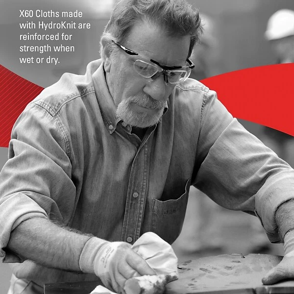 WypAll X60 Hydroknit Wipers, White, 126 Wipes/Box (34790) 4 WypAll X60 Hydroknit Wipers, White, 126 Wipes/Box (34790) - Image 4