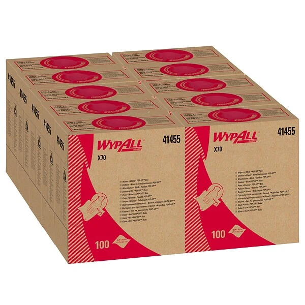 WypAll X70 Multifold Paper Towels, 1-Ply, 100 Sheets/Box, 10 Boxes/Carton (41455) 7 WypAll X70 Multifold Paper Towels, 1-Ply, 100 Sheets/Box, 10 Boxes/Carton (41455) - Image 7