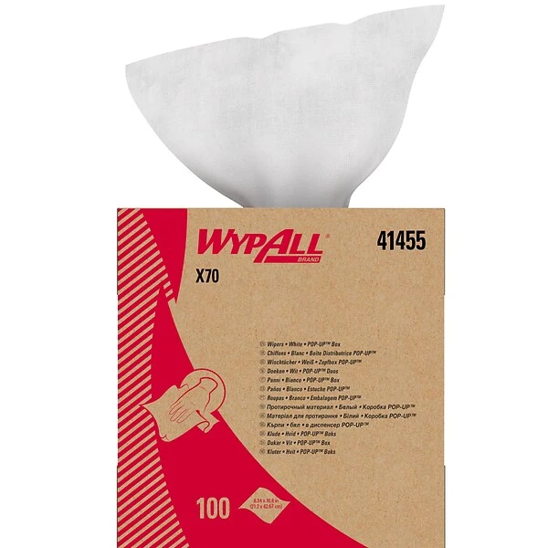 WypAll X70 Multifold Paper Towels, 1-Ply, 100 Sheets/Box, 10 Boxes/Carton (41455) 8 WypAll X70 Multifold Paper Towels, 1-Ply, 100 Sheets/Box, 10 Boxes/Carton (41455) - Image 8