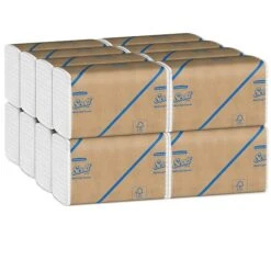 Scott Essential Recycled Multifold Paper Towels, 1-ply, 250 Sheets/Pack, 16 Packs/Carton (01807)