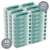 Kleenex Naturals Facial Tissue, 2-ply, 125 Tissues/Box, 48 Boxes/Pack (21601)
