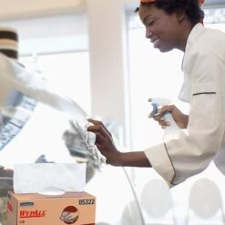 WypAll L10 Paper Wipers, White, 125 Wipes/Pack, 18 Packs/Carton (05322) -Kleenex Shop sp106263613 s7