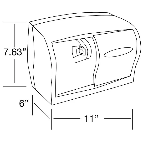 Scott 1000 Coreless Toilet Paper Dispenser, Smoke Gray (09604) 4 Scott 1000 Coreless Toilet Paper Dispenser, Smoke Gray (09604) - Image 4